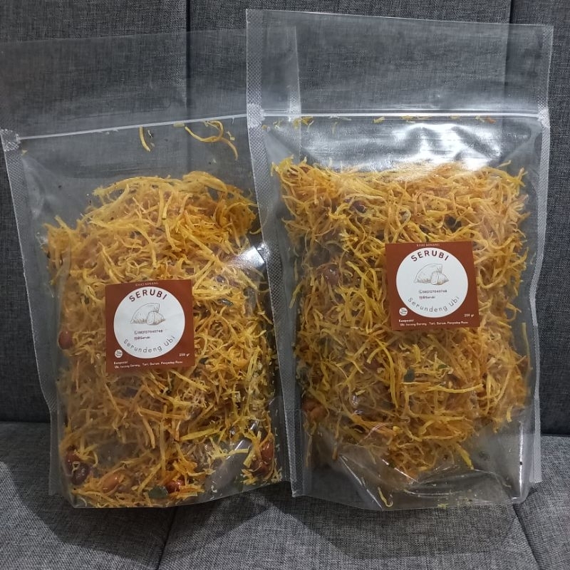 

SERUBI Serundeng Ubi 100 gr, 250 gr (+bonus 10 gr)