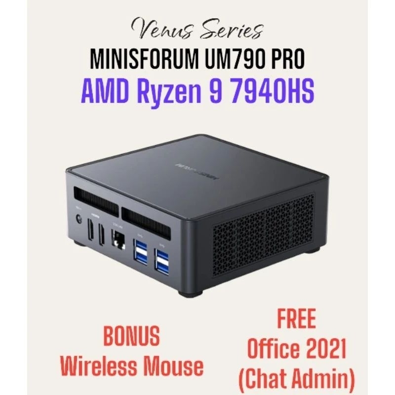 MINI PC MINISFORUM UM790 PRO AMD RYZEN 9 7940HS DUAL HDMI