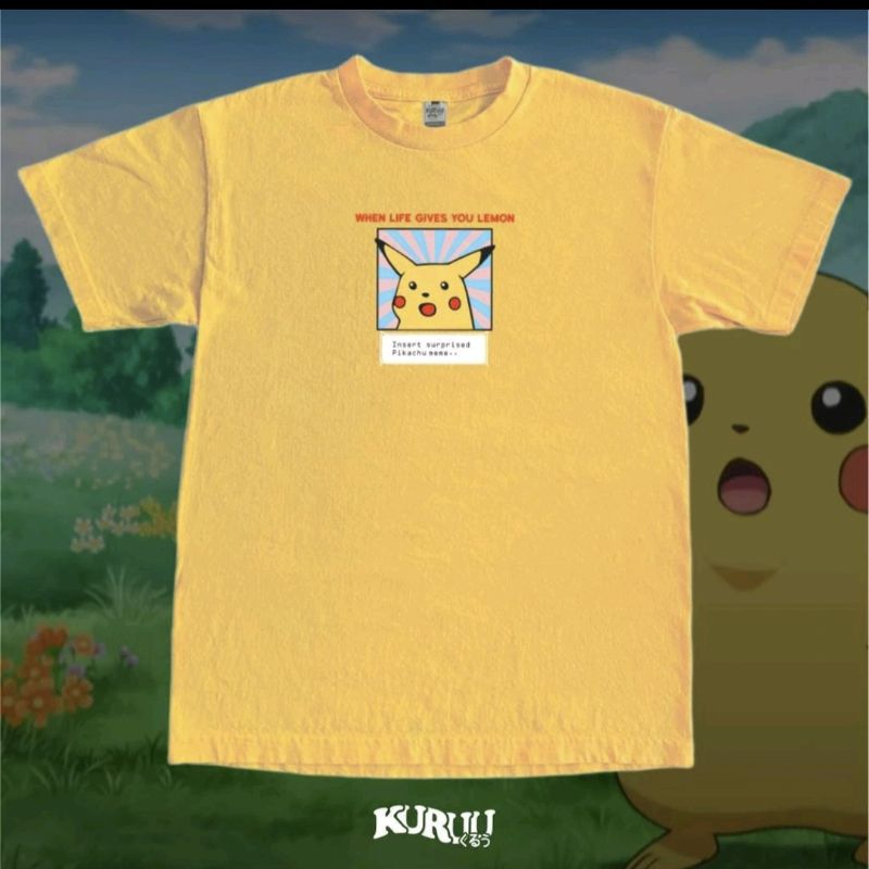 Preloved Surprised Pikachu Tee by Kuruu.id