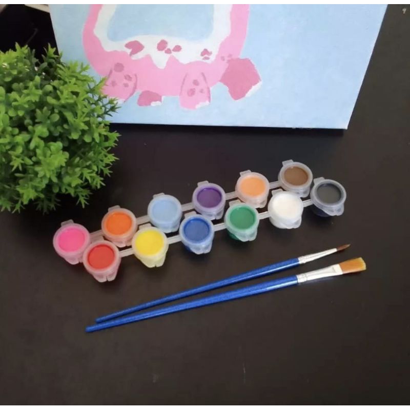 

Cat Air Set Kuas / Painting Color Set Warna Edukasi Anak