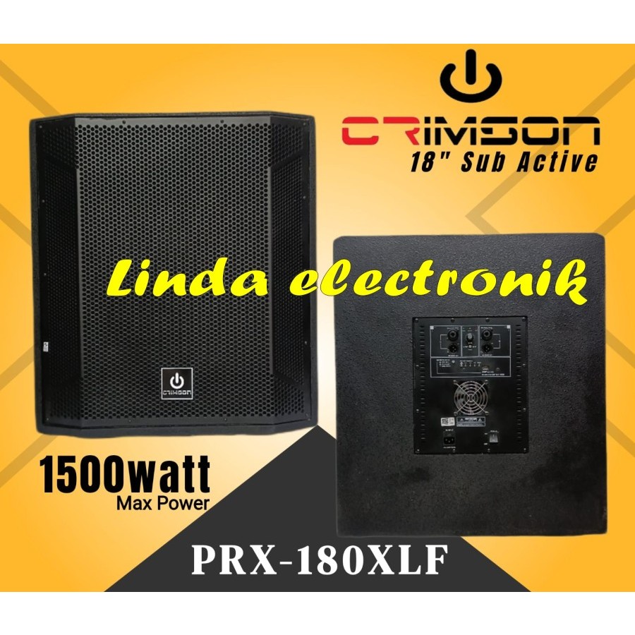 subwoofer aktif crimson prx 180 xlf / prx 180xlf / prx180 xlf 18 inch