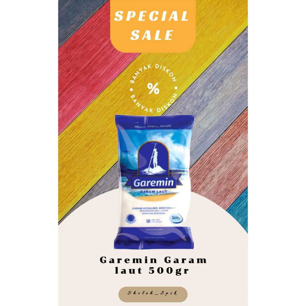 

Garemin garam laut 500gr