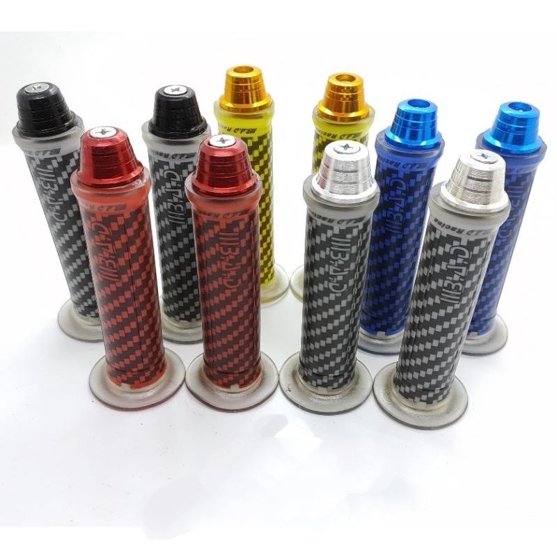 Handgrip Karbon Karet Empuk + Jalu Stang Matic Universal Semua Motor