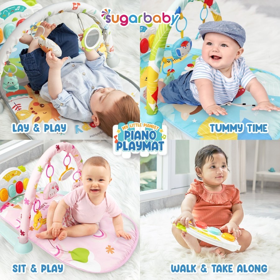 MOMMYNME SUGARBABY PIANO PLAYMAT ALL IN ONE DAY & NITE MY LITTLE PIANIST