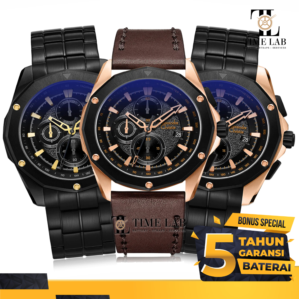 JAM TANGAN ALEXANDRE CHRISTIE AC 6663 MC / AC6663MC / AC6663 PRIA ORIGINAL