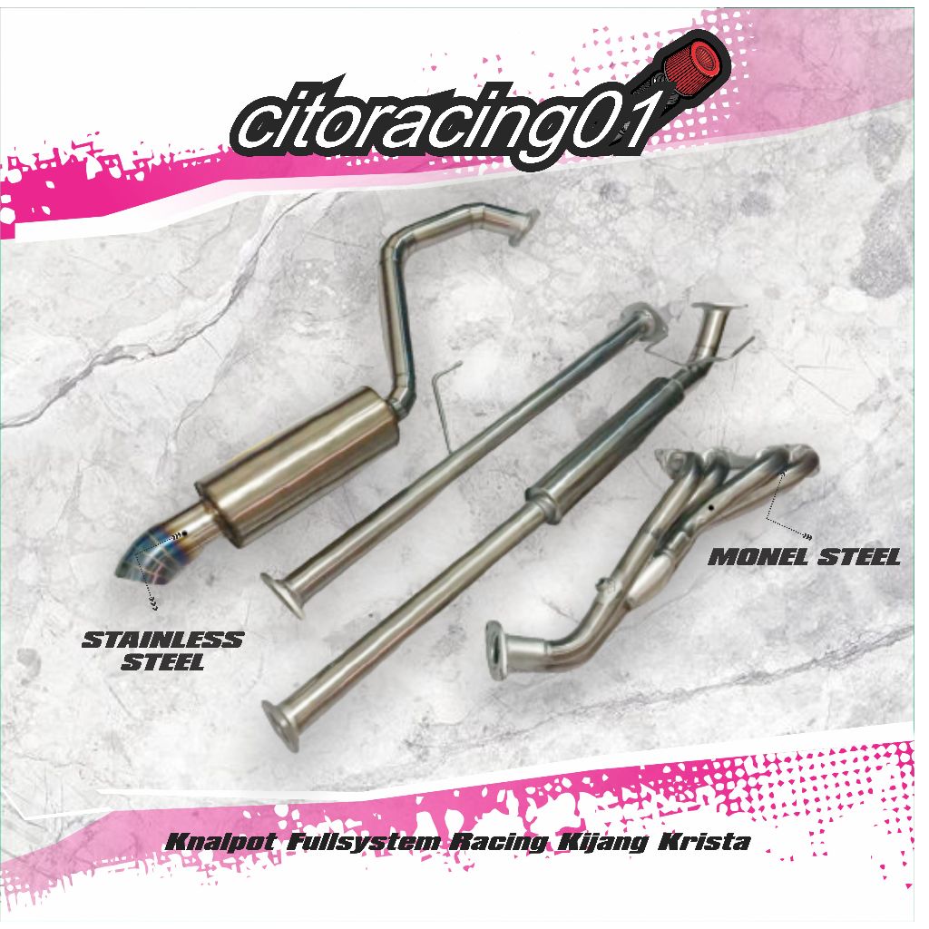 Knalpot Fullsystem Racing Kijang Krista
