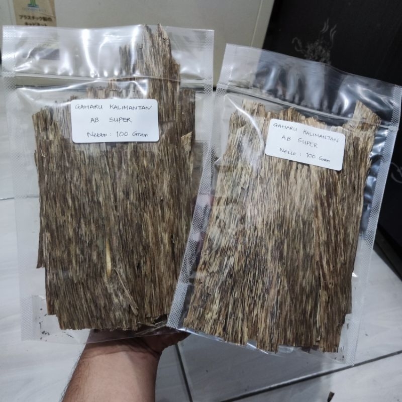 100 Gram Bukhur Oud Gaharu Kalimantan Grade AB Super Aromaterapi Wangi Asli Alami Natural