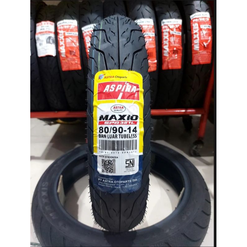 Ban Luar Aspira 80/90 14 Tubeless SPR38TL Maxio