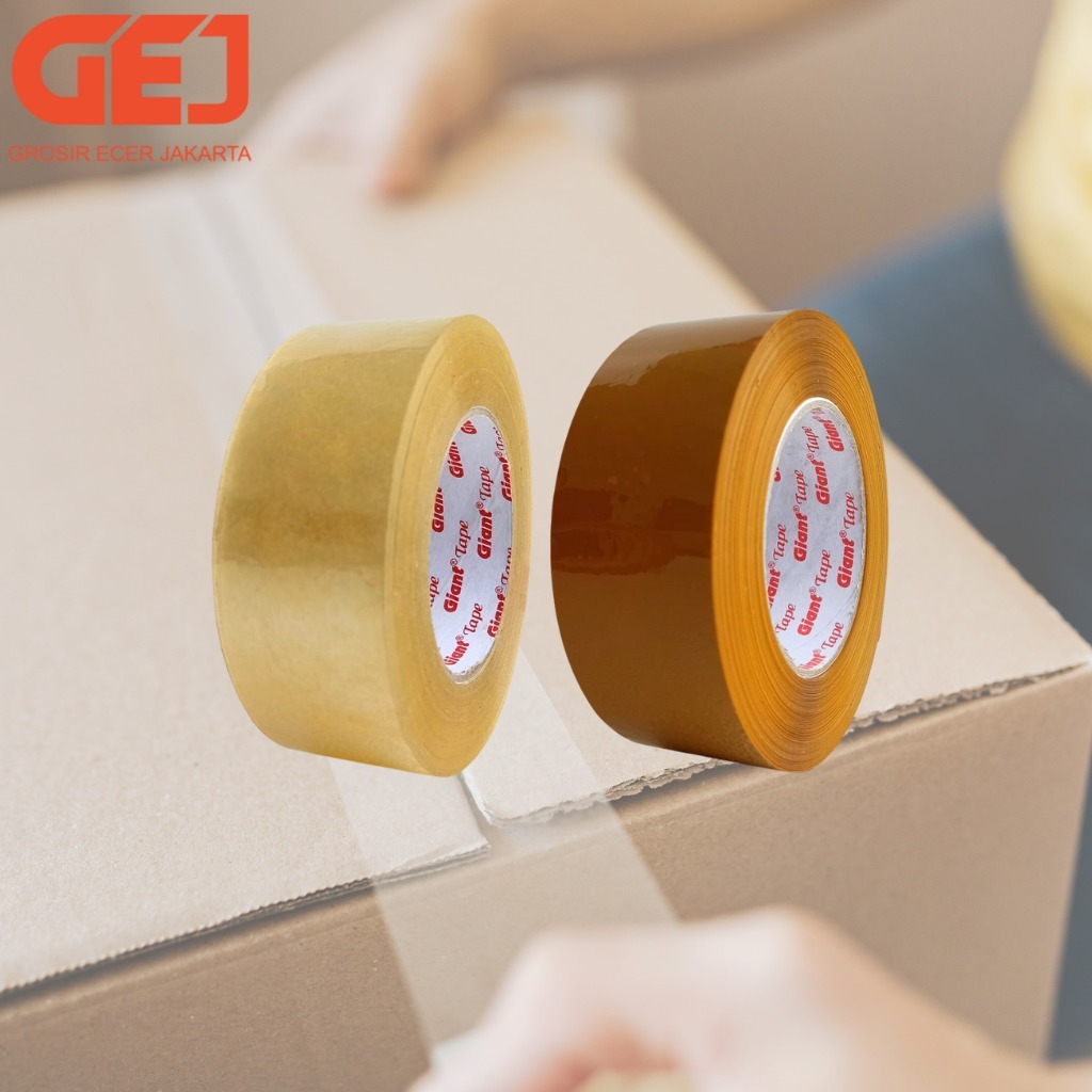 

Lakban Jumbo Giant Tape Bening / Cokelat 2inch 45mm x 300yard