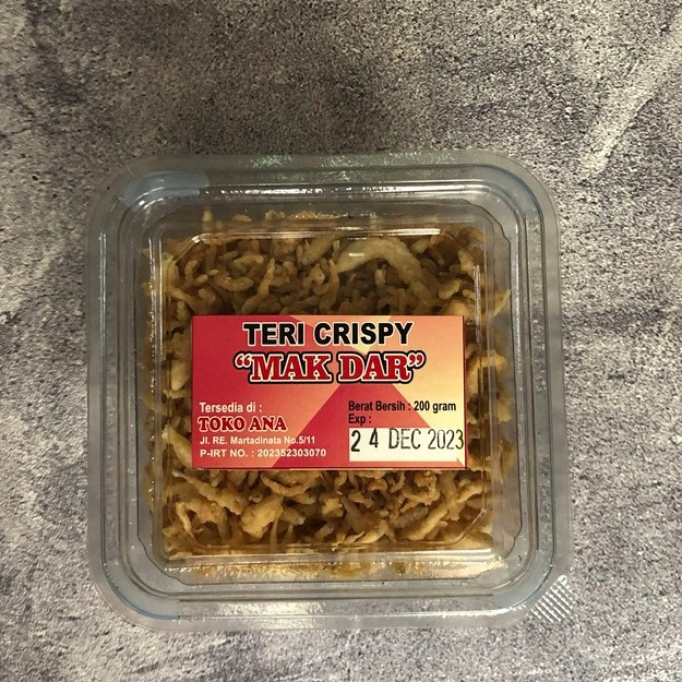 

Teri Crispy Mak Dar 200gr Matang