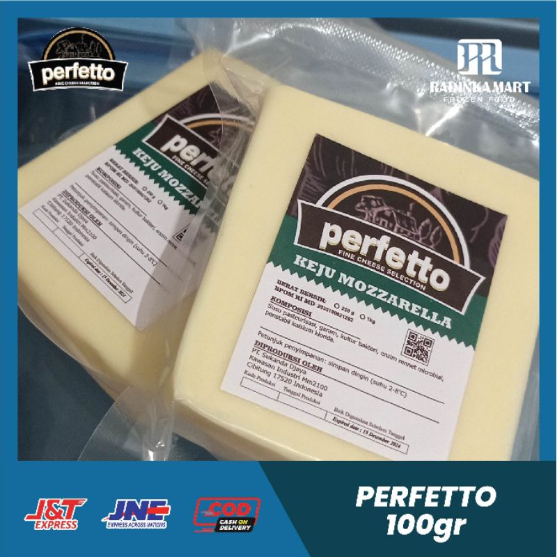 

Keju Mozzarella Perfetto 100g Murah/Perfetto Mozzarella Cheese 100gr - Keju mozzarella perfetto exp terbaru