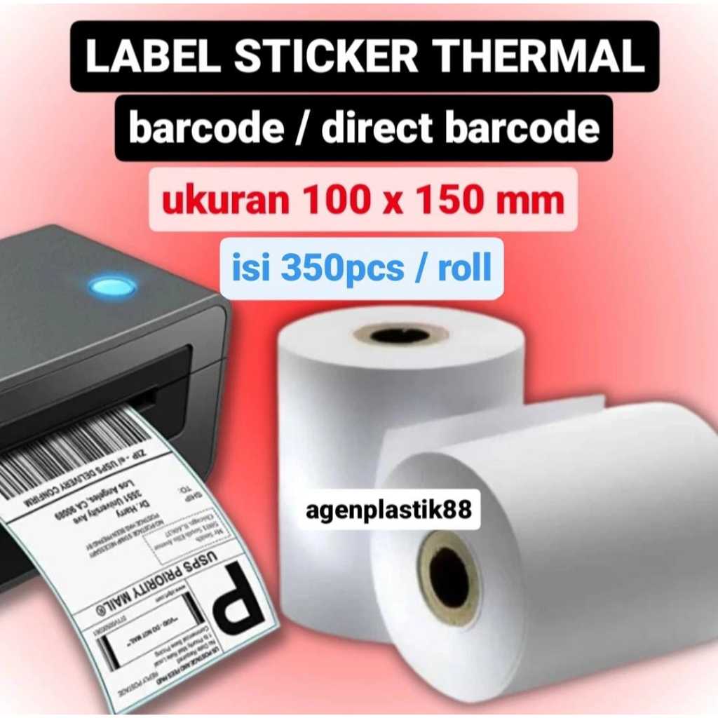 

RB kertas label thermal barcode 100x150