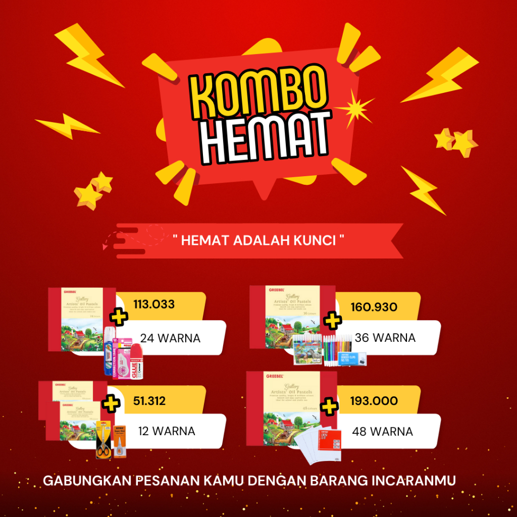 

RK Crayon Greebel Artist Oil Pastel 12 warna crayon krayon