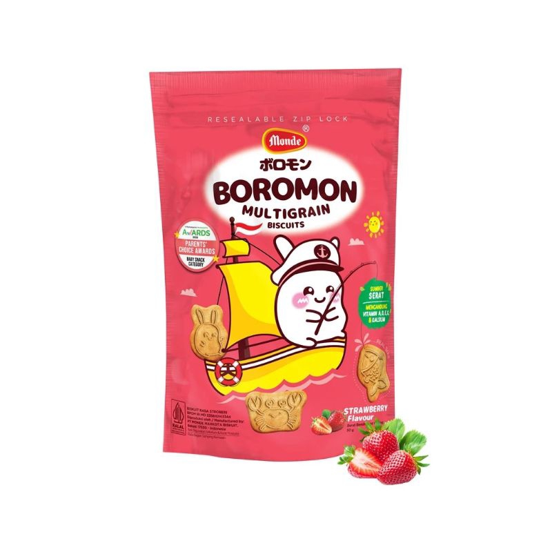 

MONDE BOROMON BISCUIT MULTIGRAIN STRAWBERRY 50G