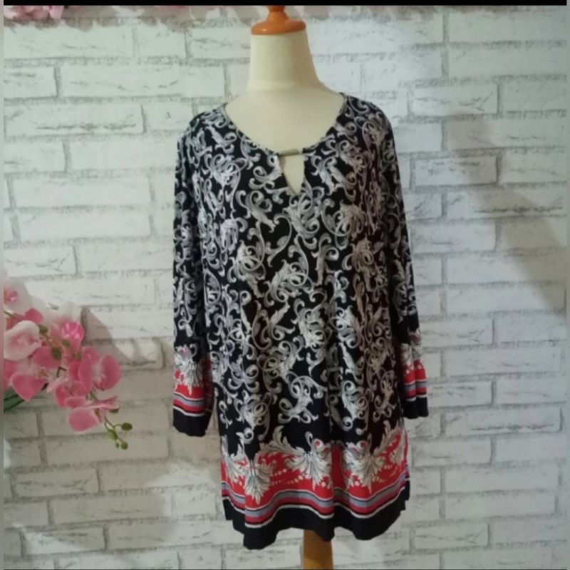 blouse batik big size branded original/Blouse wanita big size/blouse kantor wanita