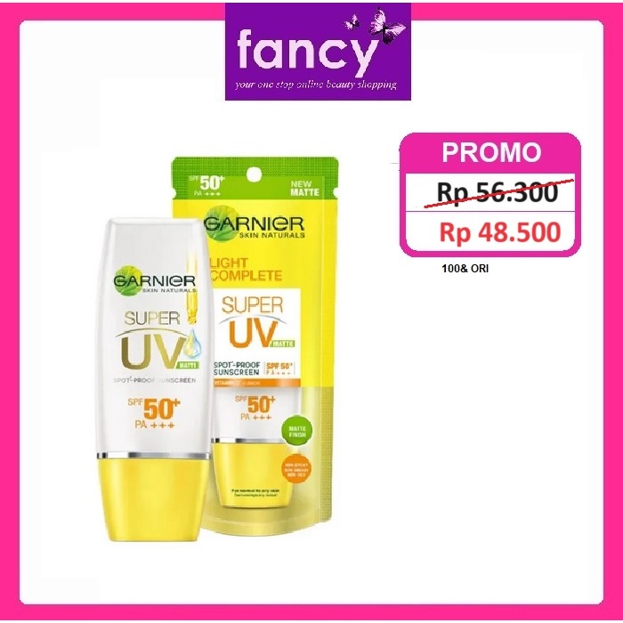 Garnier Super UV Spot proof Sunscreen SPF 50+ PA+++ Skin Care 15 / 30 ml Matte