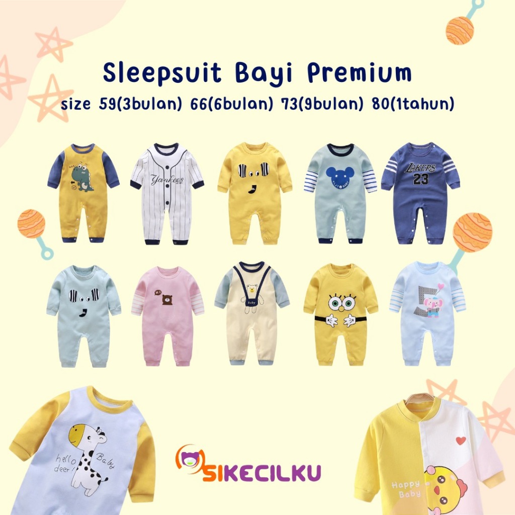 Sleepsuit Bayi Premium Tebal