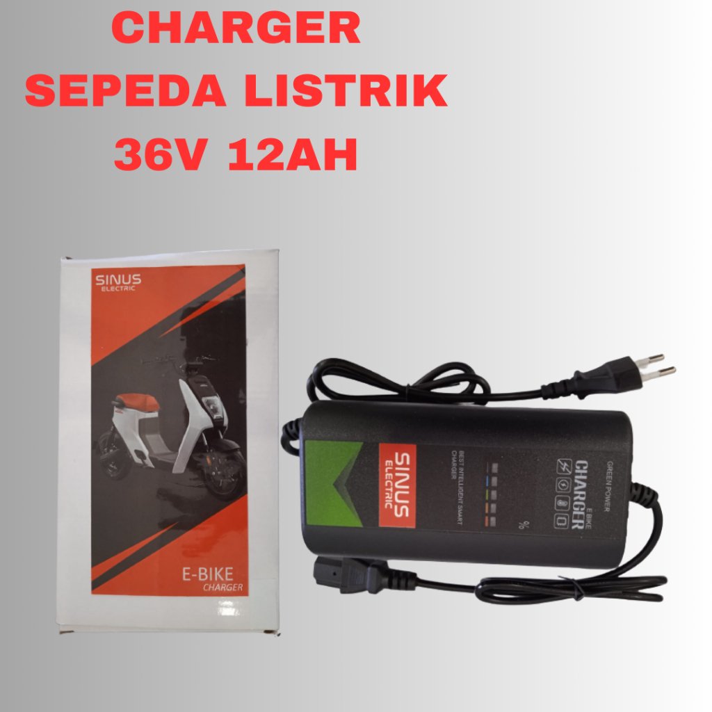 Charger Aki Battery Sepeda Listrik 36V 12Ah Selis Murai