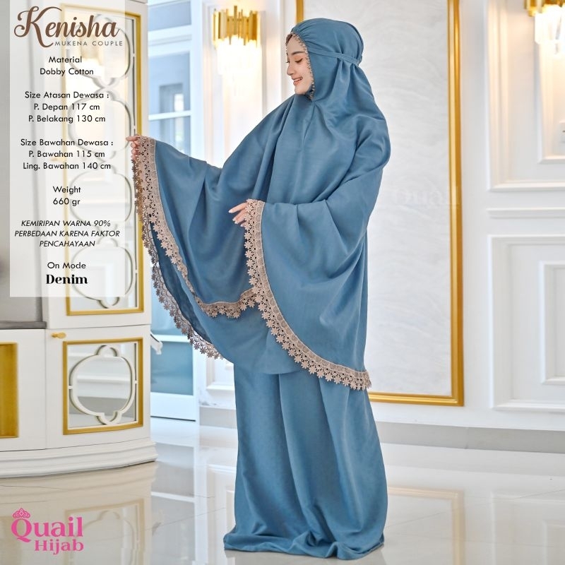 Mukena Kenisha Dewasa ori Quail Hijab