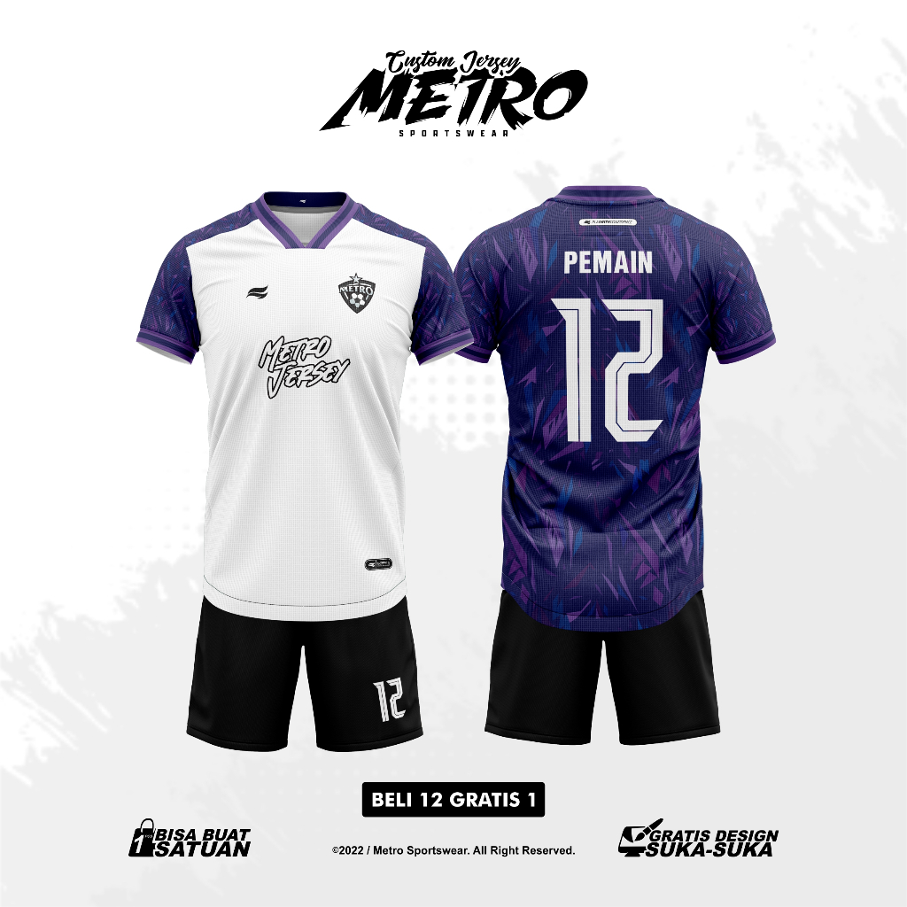 Jersey Custom Futsal Satuan Full Printing