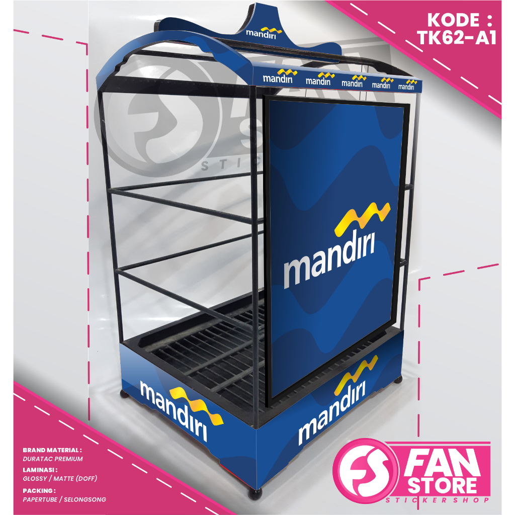 STICKER KANDANG KOTAK ORIQ JAYA  - Decal SANGKAR KOTAK Sangkar No 1,2,3 Kicau Mania - TK62