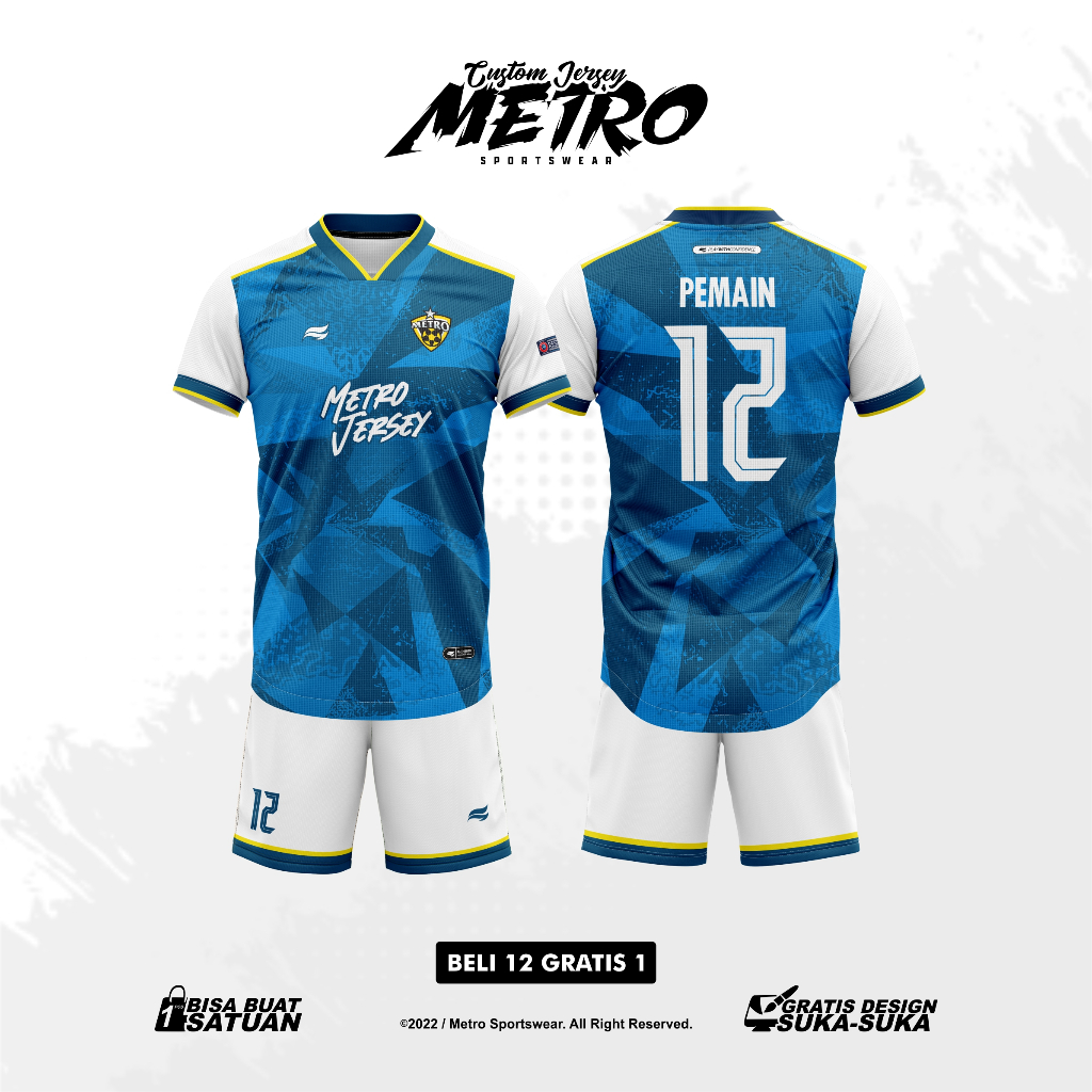 Jersey Futsal Custom Free Design Full Printing