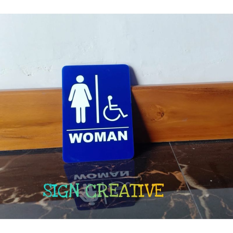 

Sign Tanda Toilet Akrilik