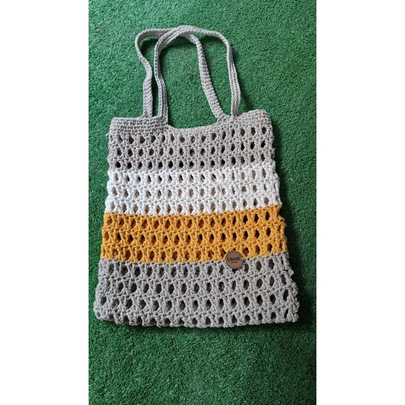 Crochet Net Bag, Tote Bag Crochet.