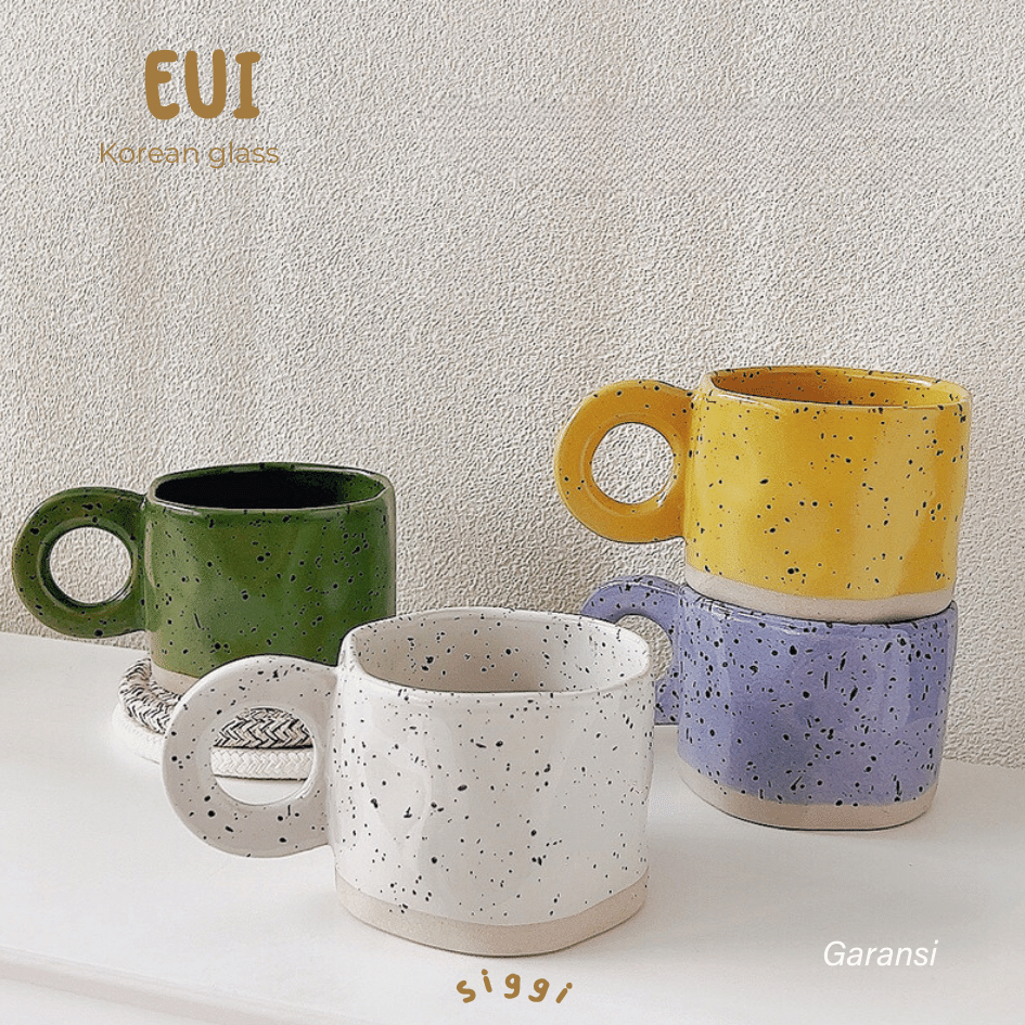 [siggi] EUI Aesthetic Mug / Cangkir Estetik / Gelas Keramik / Gelas Kopi Teh