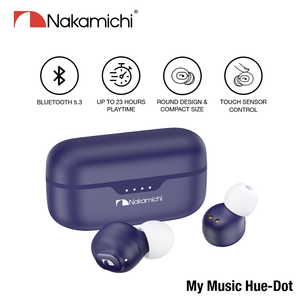 Nakamichi My Music Hue Dot True Wireless Bluetooth Earphones