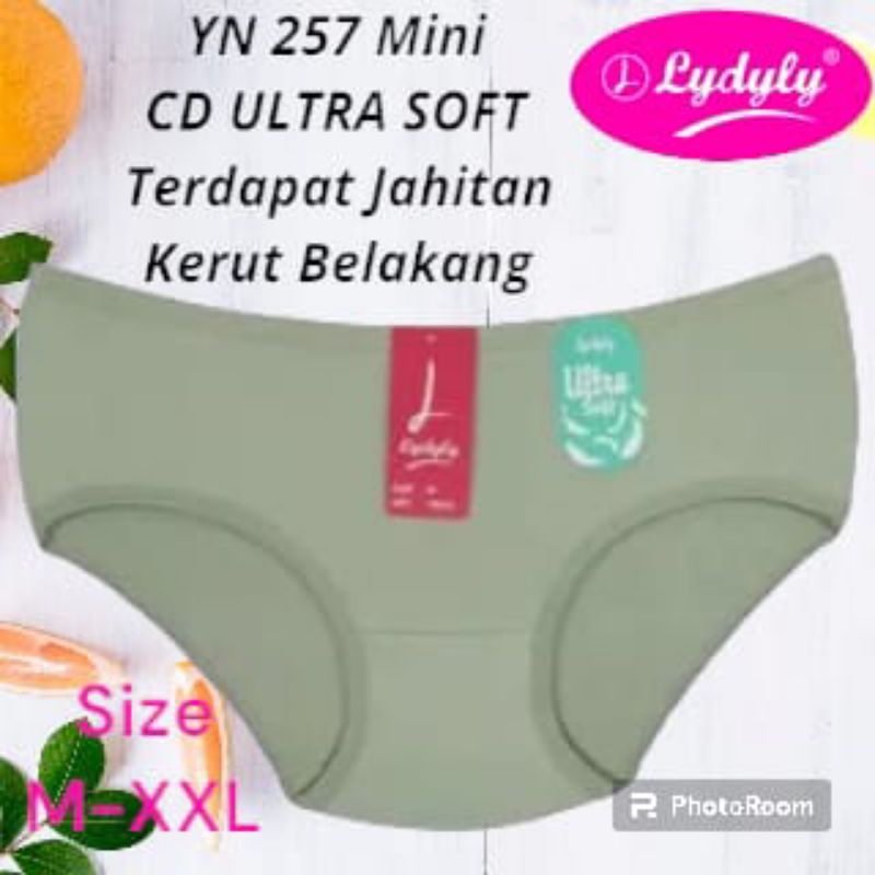 CD Lydyly YN 257 - Celana Dalam Wanita  Kerut Belakang 3pcs - 6pcs  -  Calana Dalam Cewek Kerut Belakang-  Dalam Wanita