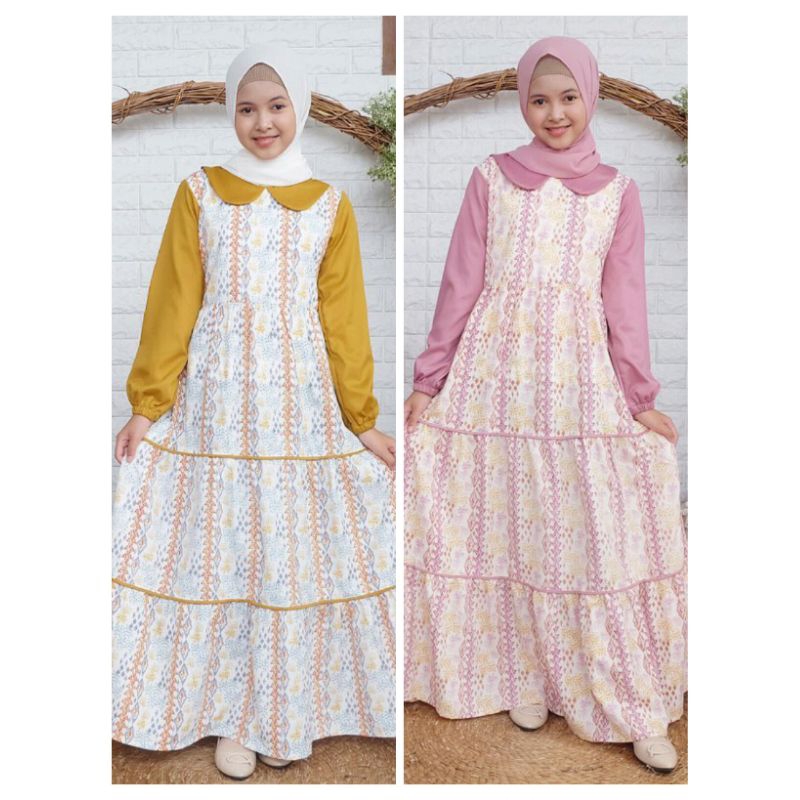 gamis inka ruffle by cutetrik terbaru