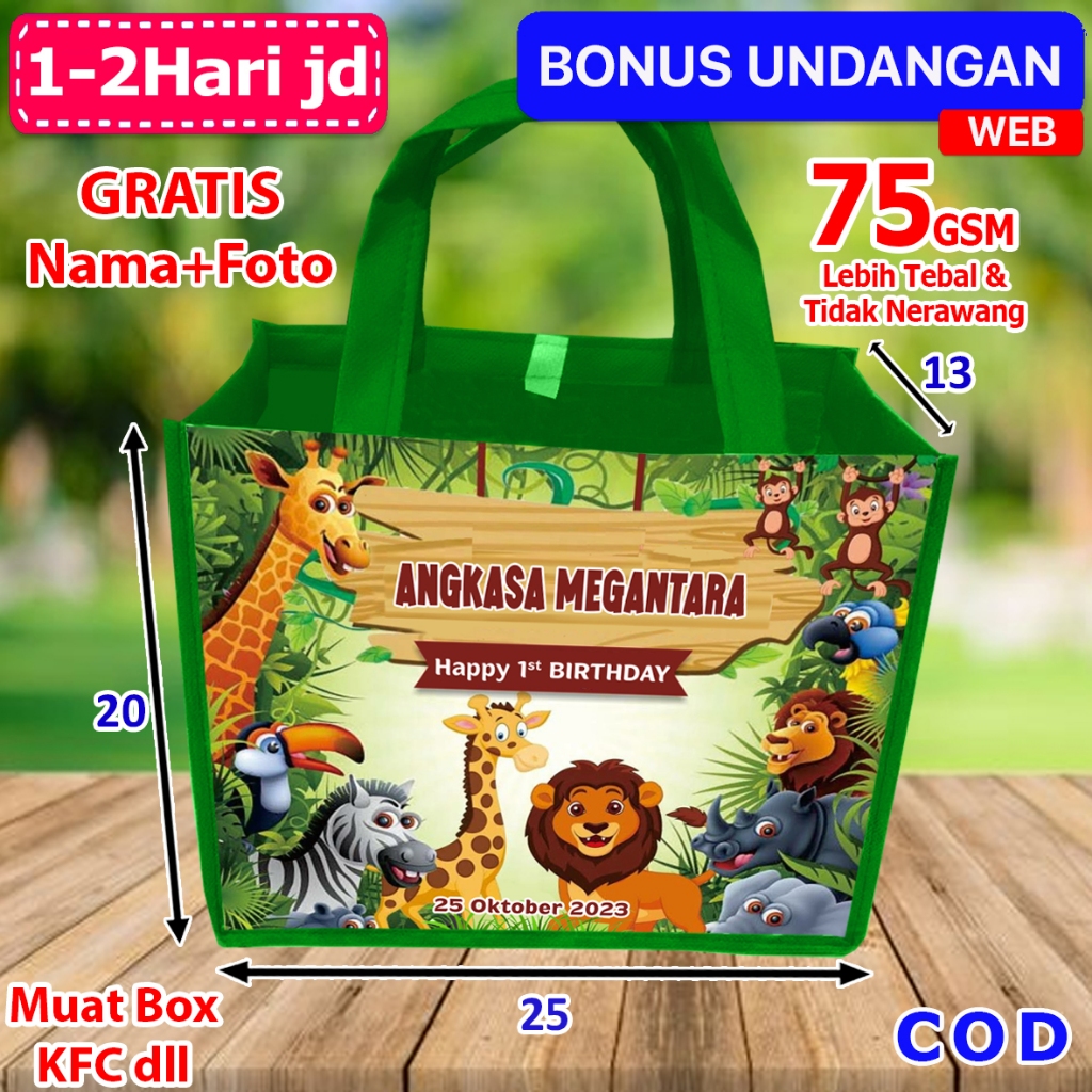 

Tas Snack Ulang Tahun Anak ZOO