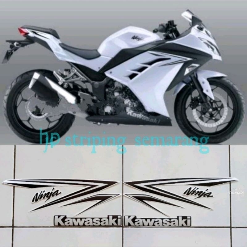 Striping Ninja 250 Fi Standar th 2016 Putih
