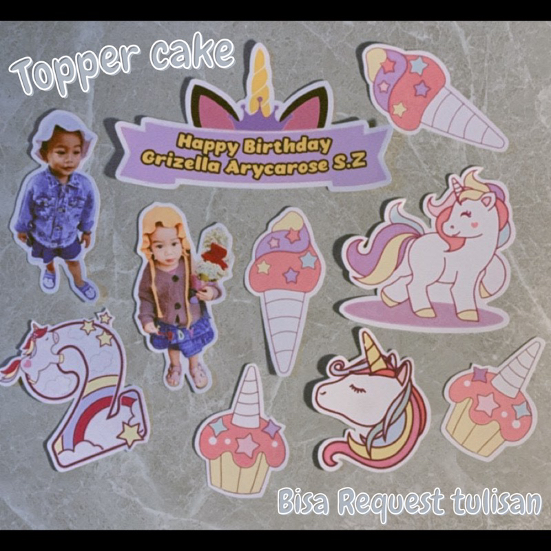 

Topper Cake/Topper Custom (Bisa COD)