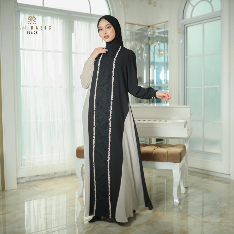 Dress Brukat Gami Basic Original By Mayra (READY SIAP KIRIM)