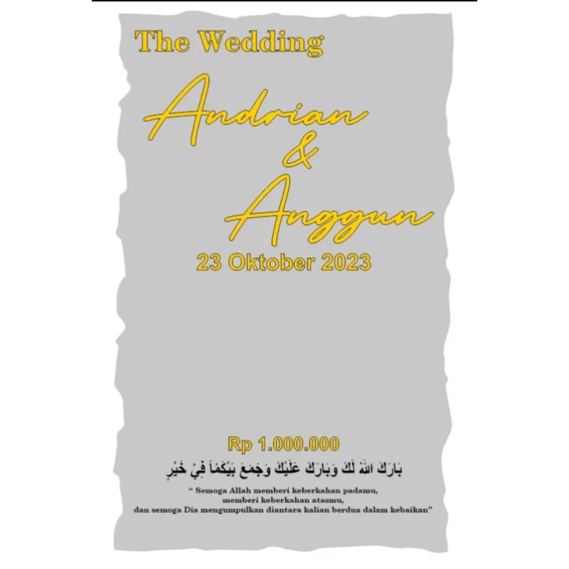 CUTING AKRILIK MAHAR RUSTIK/MAHAR TETES AIR