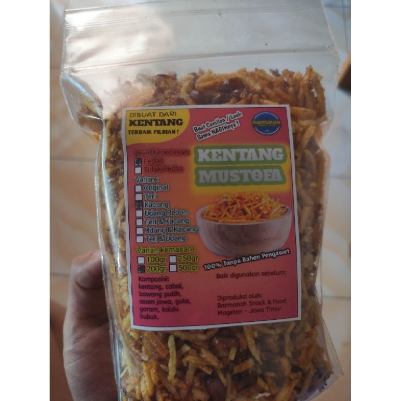 

Kering Kentang / Kentang Mustofa / Keripik Kentang crispy / Kentang Mustofa Original - Pedas Manis / Kentang Mustofa murah / Kentang Mustofa Topping Teri, Kacang, Udang Rebon / Kentang Mustofa 100gr, 200gr, 250gr, 500gr