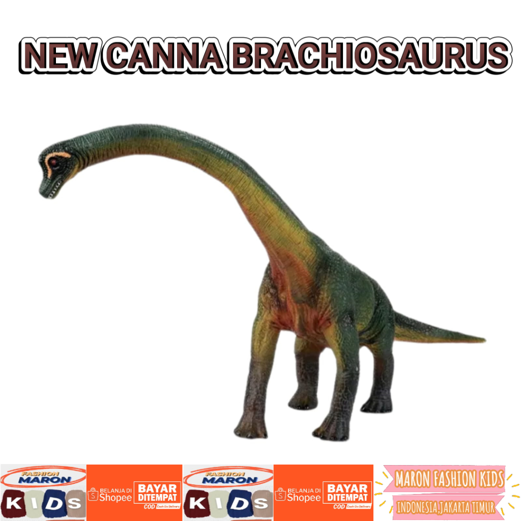 MAINAN ANAK NEW CANNA BRACHIOSAURUS FIGUR DINOSAURUS UNTUK ANAK ANAK BISA COD DAN KIRIM SAME DAY INS