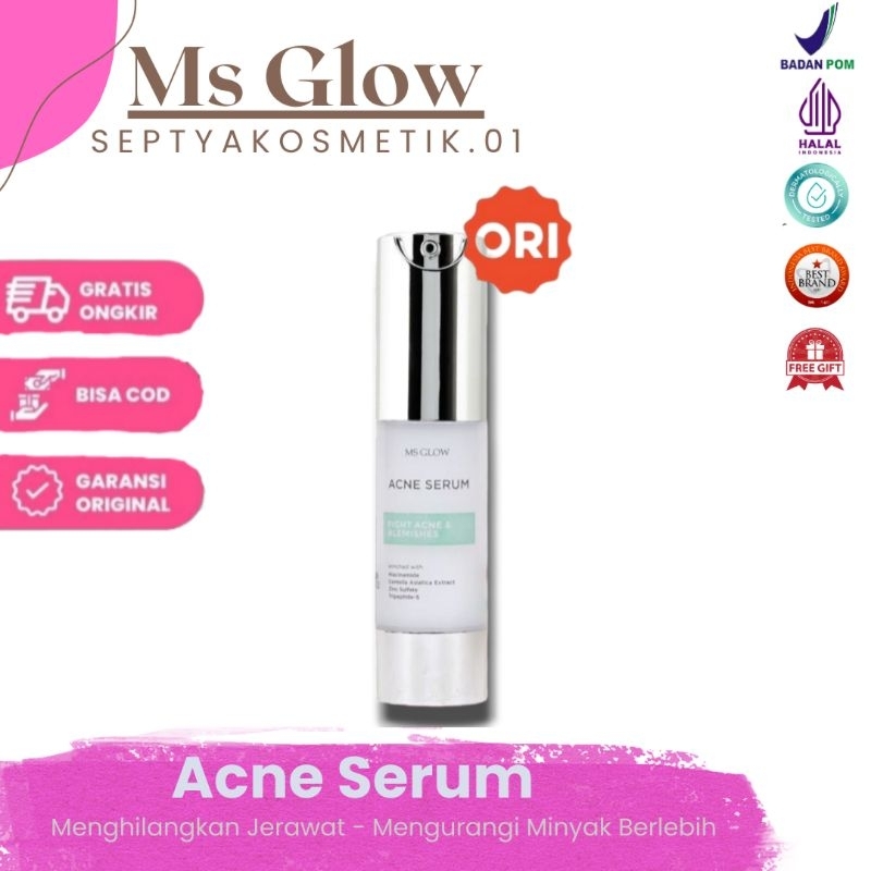 MS GLOW Serum Acne MS Glow TERBARU 15 ml / Acne Serum MS Glow New / Serum Jerawat Terbaik Termurah O