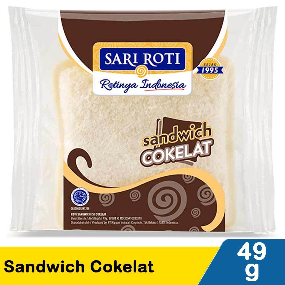 Sari Roti Sandwich enak Coklat keju kacang Blueberry krim peanut krim keju margarin gula pandan sari