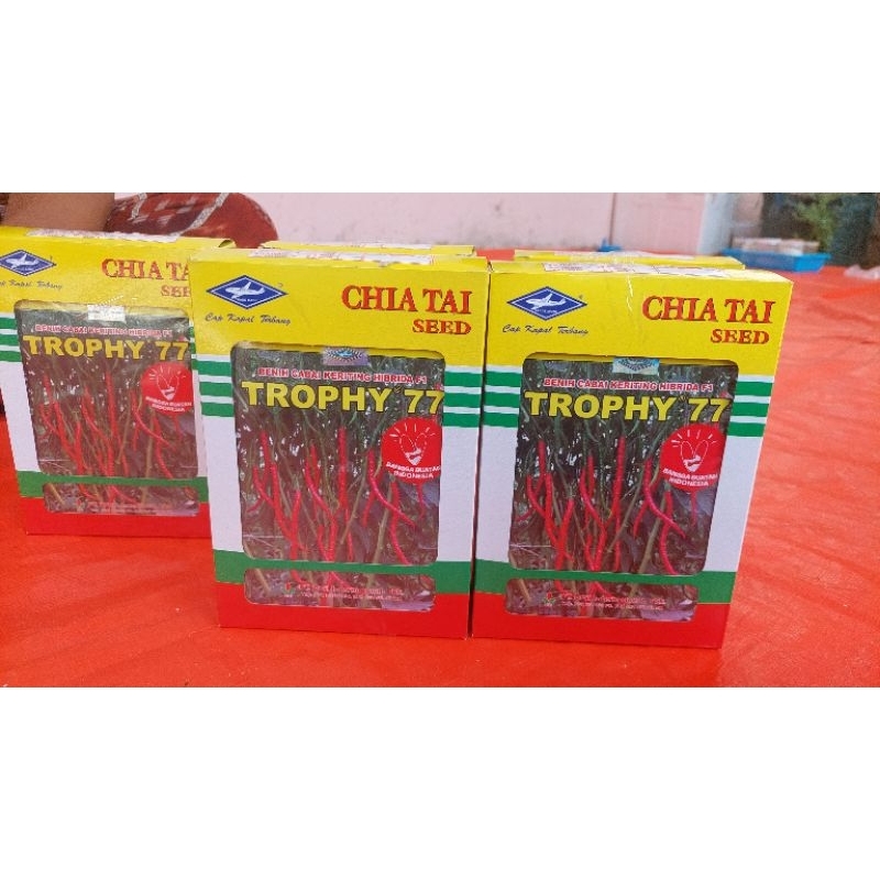 Benih Cabai Merah Keriting Trophy77 10gr