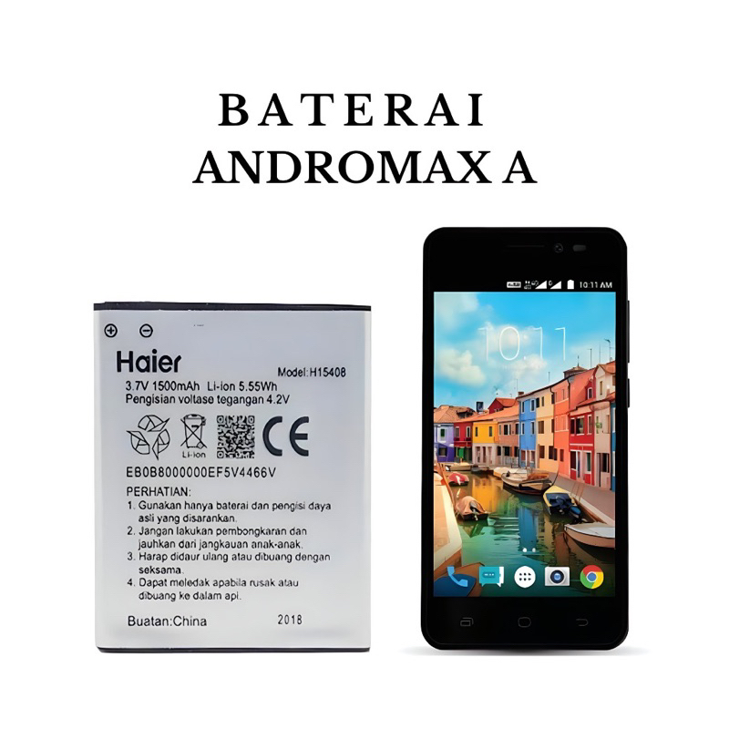 Baterai Batre Haier Andromax A / B / A16C3H / A26C4H H15408 Original Battery Batrai