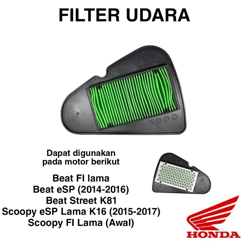 Filter udara Beat fi beat esp 2014-2016 Scoopy fi saringan udara