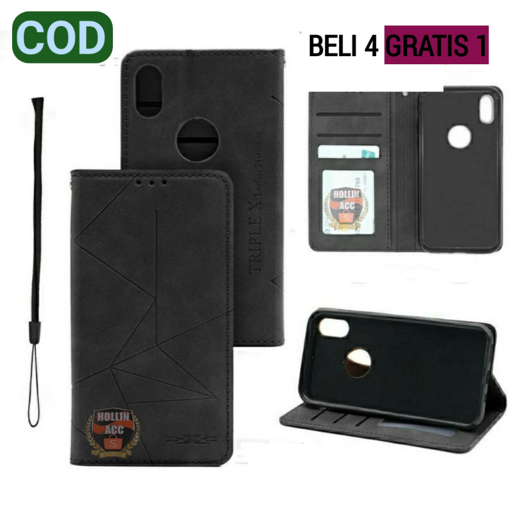 Samsung A04 A04S Case Flip Leather Magnet