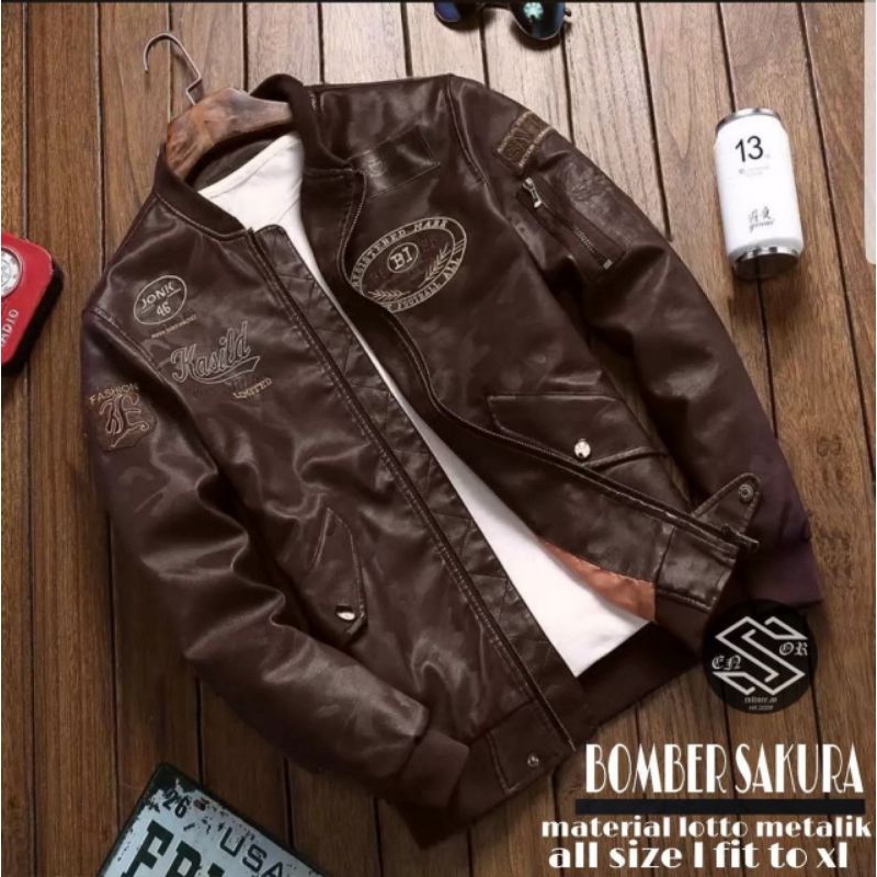 Sensor Jaket Bomber Pria Dewasa Sakura