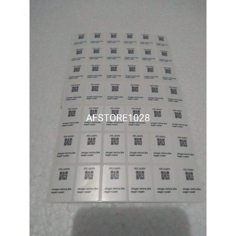 

HJK 50 Pcs Stiker Dus Xiaomi Segel Dus Xiaomi