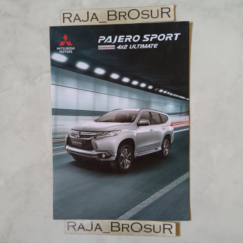 Poster brosur katalog leaflet Mitsubishi Pajero Sport Dakar 4x2 Ultimate 2018