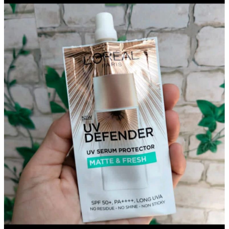 1BOX.LOREAL UV DEFENDER SACHET MATTE&FRESH 5,5ML(ORIGINAL)isi 6