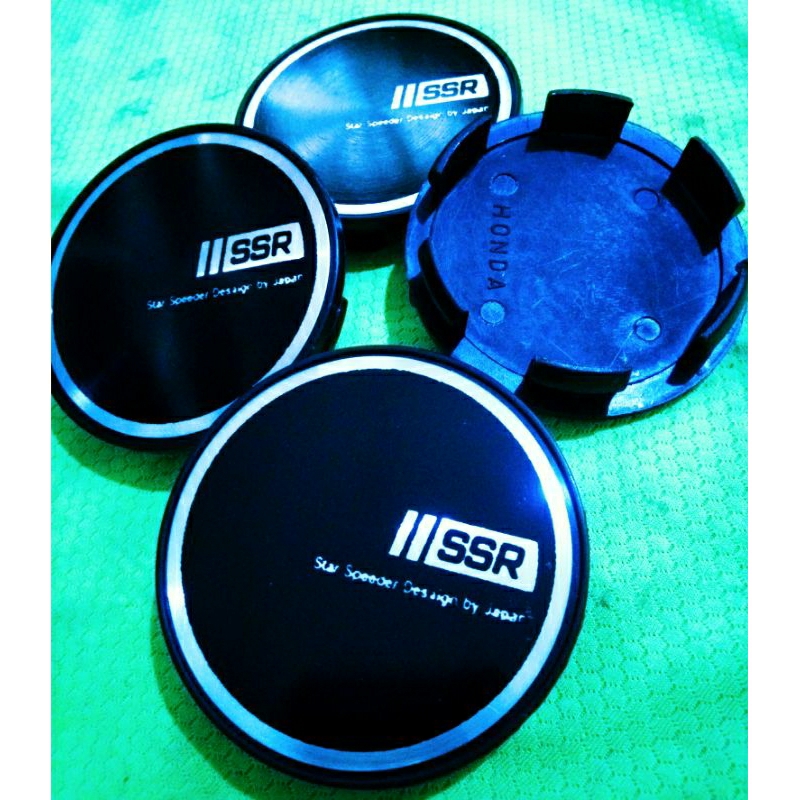Dop center velg logo SSR. Variasi datar diameter 7cm